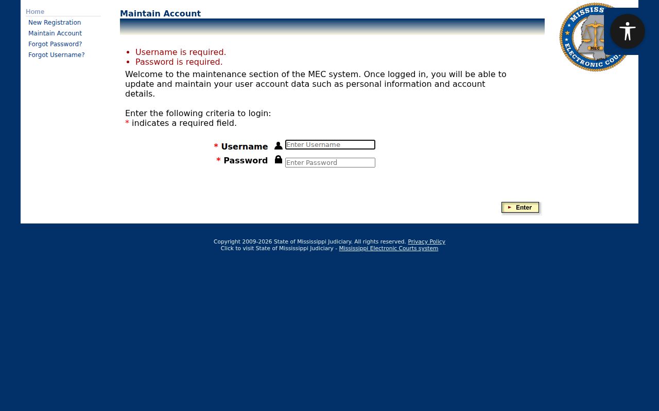 Franklin County case lookup PAMEC account login