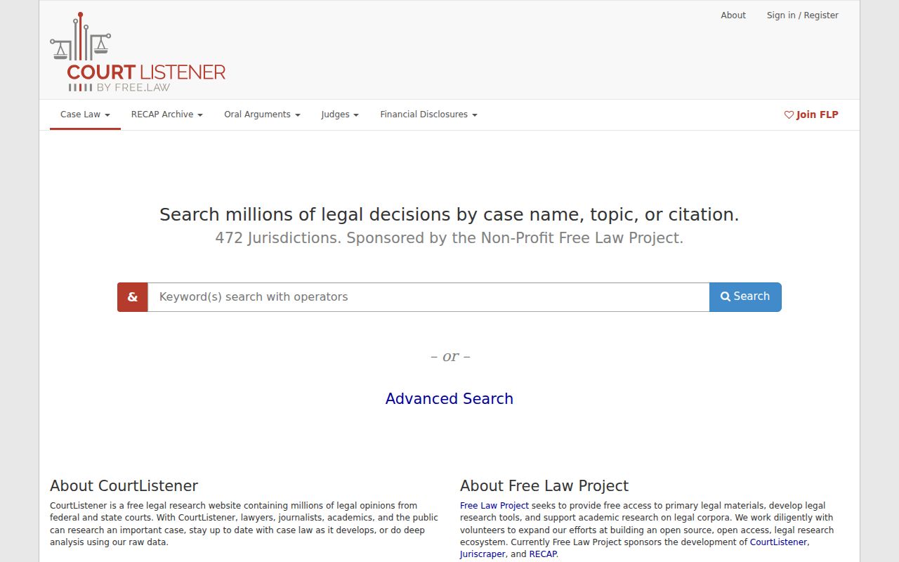 Meadville court record boundary with CourtListener federal filing reference